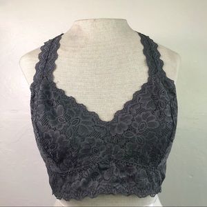 Felina Gray Lace Bralette